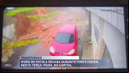 Muro desaba no Monte Castelo após fortes chuvas que atingiram São Luís
