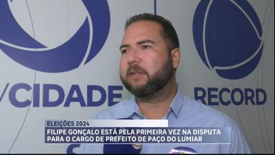 Felipe Gonçalo, candidato a prefeito de Paço do Lumiar, é entrevistada no Balanço Geral-MA