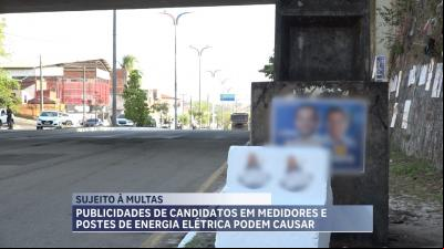 Publicidade de candidatos em postes e medidores de energia elétrica pode causar prejuízos