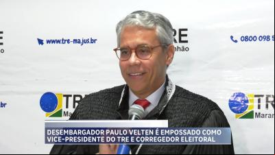 Desembargador Paulo Velten toma posse como vice-presidente e corregedor do TRE-MA