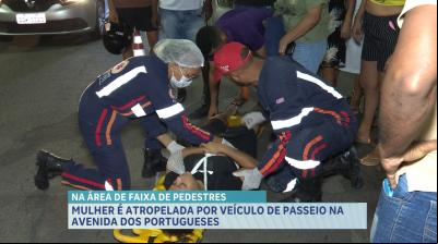 Mulher é atropelada por carro de eio na Av. dos portugueses em São Luís