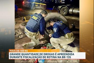 PRF apreende mais de 188 kg de drogas escondidas em pneus de caminhão em São Luís